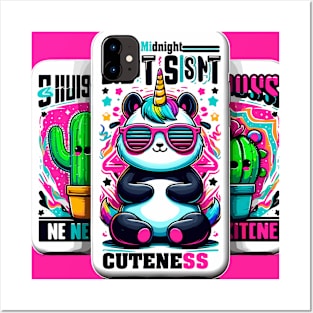 Panda on iPhone - Cool and Fashion Design Posters and Art